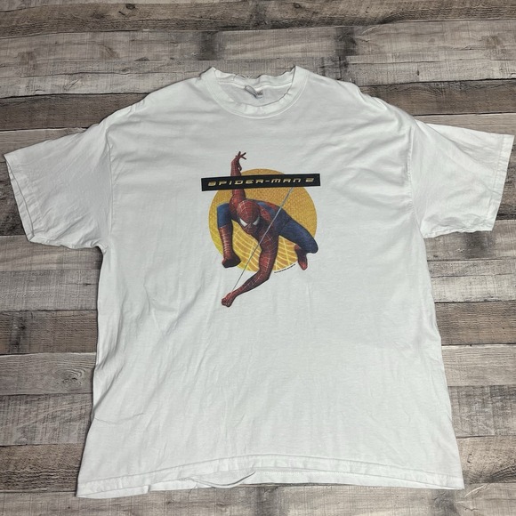 Marvel Other - Spiderman 2 Shirt Adult XL White Vintage 2004 Movie Promo Marvel